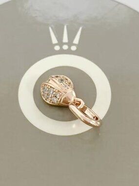 Pandora ME Lucky Ladybird Mini Dangle Charm Rose Gold-Plated